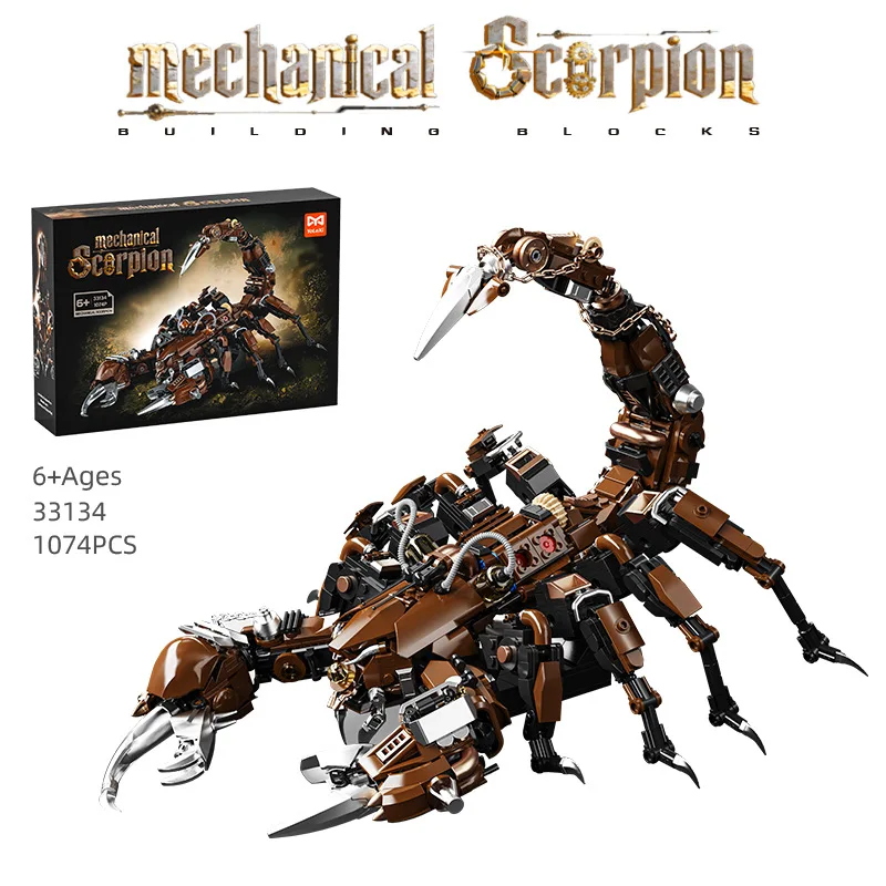 Mechanical Series Scorpion Lanternfish Octopus Owl Building Blocks Kit Animal Model Toy Ornament Children's Birthday Gift 33134
Mechanical Series Scorpion Lanternfish Octopus Owl Building Blocks Kit Animal Model Toy Ornament Children's Birthday Gift 33134