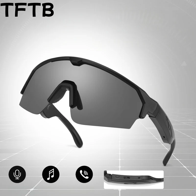 TFTB Men and Women Cycling Sports UV Protection Bluetooth Sunglasses Fashion Trend Big Size Mountaineering Travel Glasses YK-C01
TFTB Men and Women Cycling Sports UV Protection Bluetooth Sunglasses Fashion Trend Big Size Mountaineering Travel Glasses YK-C01
