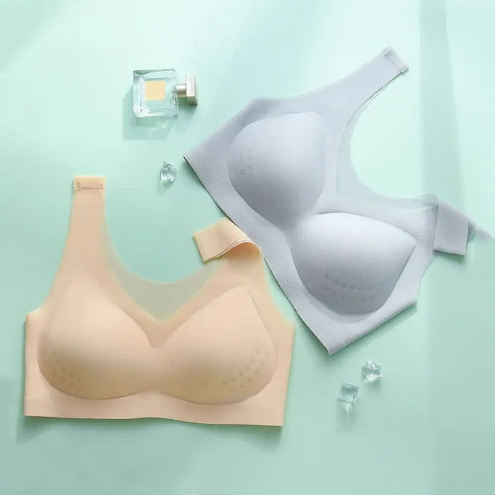 Simple Ultra-thin Seamless Bra Women Ice Silk Transparent Push Up Bra Underwear Intimates Wireless Deep V Bra Girl
Simple Ultra-thin Seamless Bra Women Ice Silk Transparent Push Up Bra Underwear Intimates Wireless Deep V Bra Girl