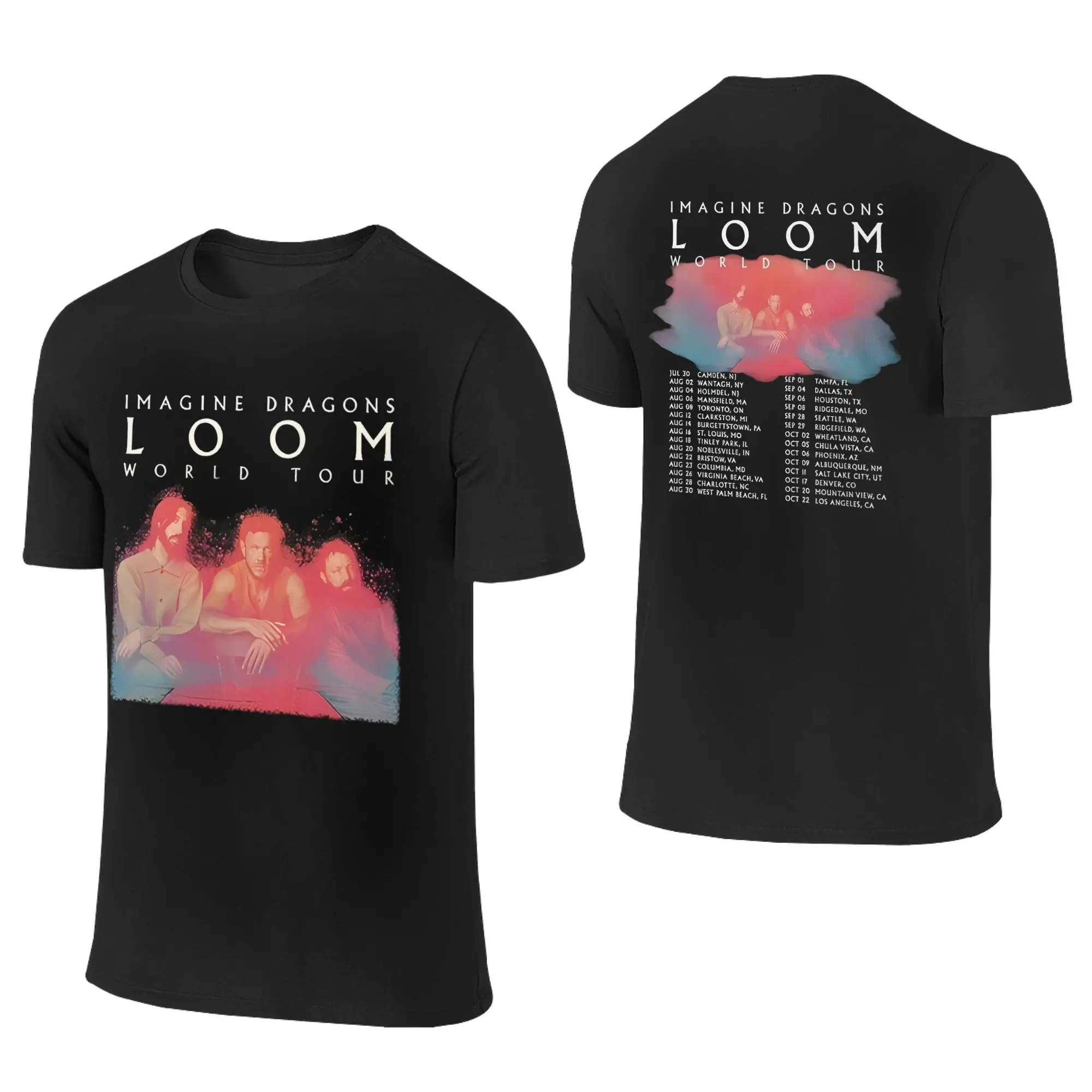 Imagine Dragons Band Loom Tour 2024, модная футболка для мужчин и женщин, футболка из 100% хлопка, одежда
Imagine Dragons Band Loom Tour 2024, модная футболка для мужчин и женщин, футболка из 100% хлопка, одежда