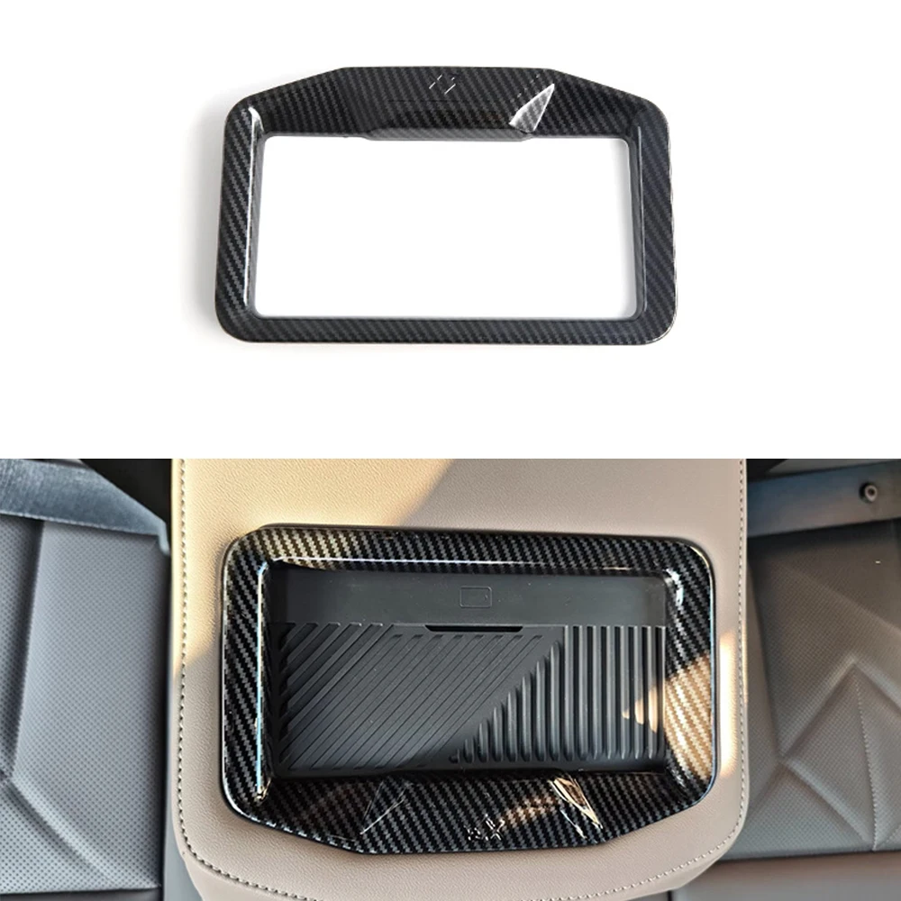 Car Rear Drainage Cup Holder Frame Compatible with BMW X3 2025,Carbon Fiber Textured Rear Cup Holder Frame Cover
Car Rear Drainage Cup Holder Frame Compatible with BMW X3 2025,Carbon Fiber Textured Rear Cup Holder Frame Cover