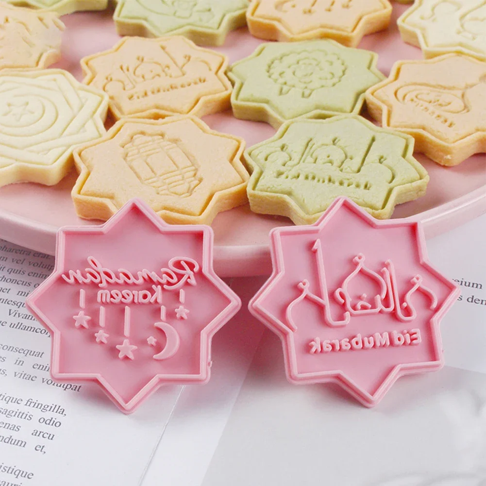 1x Eid Mubarak Cookie Cutters Set 10Pcs Plastic Ramadan Islamicate Muslim Biscuit Mou-ld For Cutting Cookie Dough Fondant Soft
1x Eid Mubarak Cookie Cutters Set 10Pcs Plastic Ramadan Islamicate Muslim Biscuit Mou-ld For Cutting Cookie Dough Fondant Soft