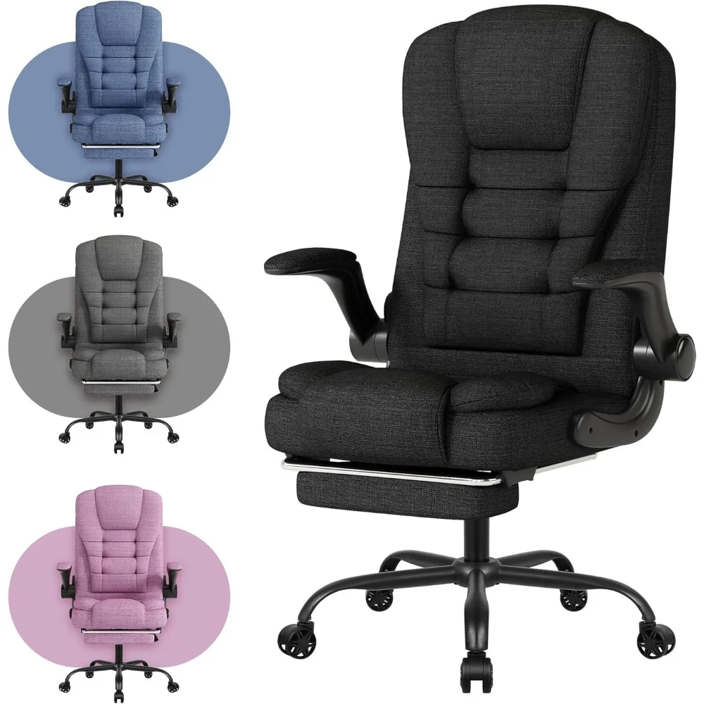 Fabric Office Task Chair- Computer Ergonomic Desk Chair- High Back Executive Chairs Height Adjustable with Footrest Lumbar, 360°
Fabric Office Task Chair- Computer Ergonomic Desk Chair- High Back Executive Chairs Height Adjustable with Footrest Lumbar, 360°