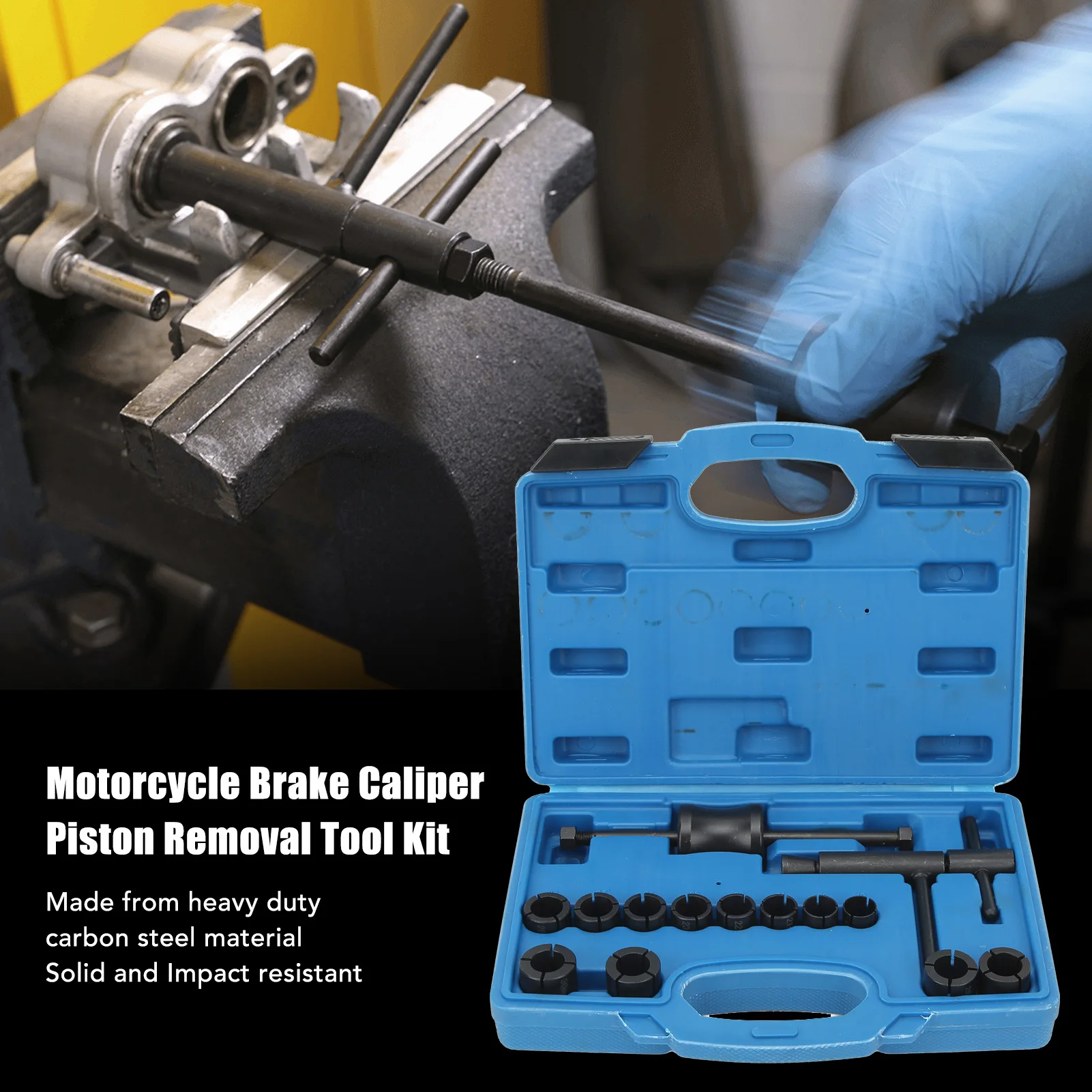Motorcycle Brake Caliper Piston Removal Tool 12 Adapters Universal Fit for Motorcycles Brake Caliper Piston Removal Tool Kit
Motorcycle Brake Caliper Piston Removal Tool 12 Adapters Universal Fit for Motorcycles Brake Caliper Piston Removal Tool Kit