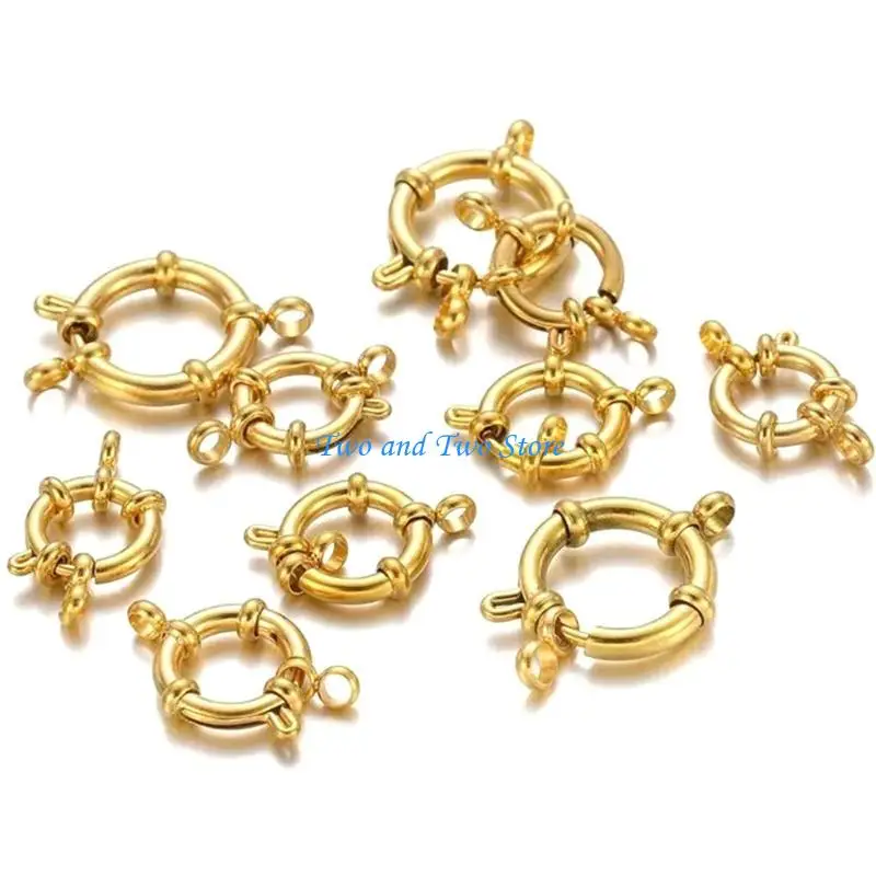 HX6F Pack of 10 Multi functional Stainless Steel Necklace Connector with Spring Clasp
HX6F Pack of 10 Multi functional Stainless Steel Necklace Connector with Spring Clasp
