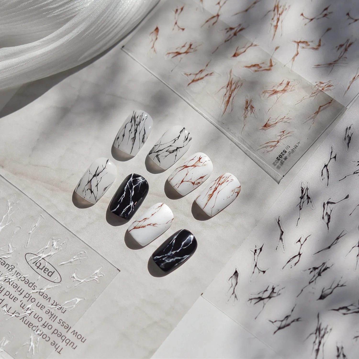 5D Nail Stickers Gold Silver Hot Stamping Modern Marble Elegant Pattern Self-adhesive Decorative Press On Nails Art Sticker DIY
5D Nail Stickers Gold Silver Hot Stamping Modern Marble Elegant Pattern Self-adhesive Decorative Press On Nails Art Sticker DIY