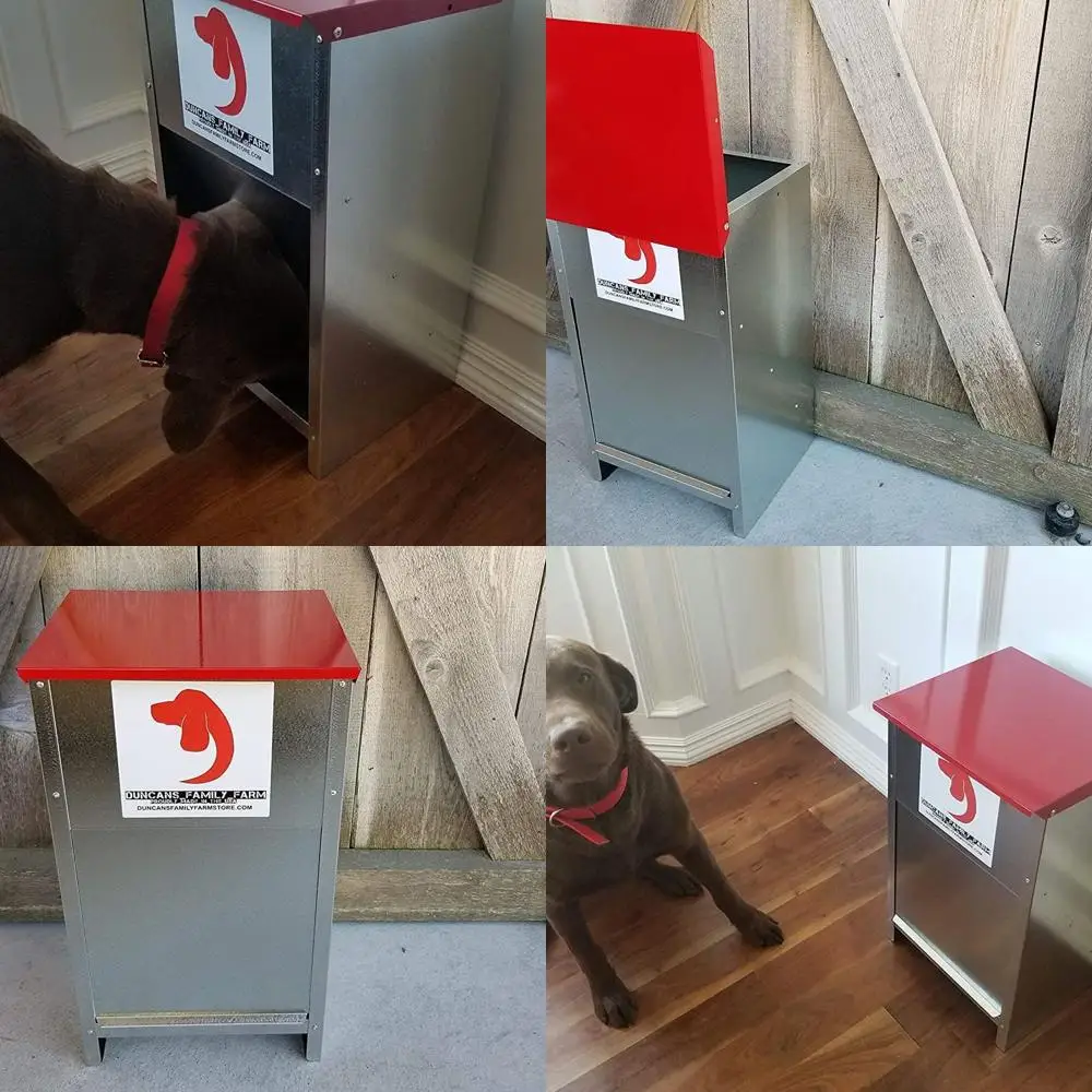 Galvanized Metal Automatic Pet Feeder - Indoor/Outdoor Use for All Breeds - Holds 25lbs Dry Food
Galvanized Metal Automatic Pet Feeder - Indoor/Outdoor Use for All Breeds - Holds 25lbs Dry Food