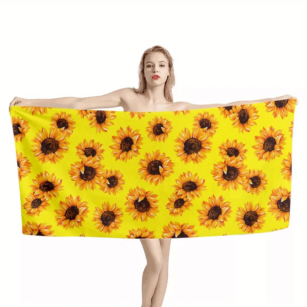 Beach Towel Sunflower Print Pattern Sunscreen Windproof Suitable for Pool Camping Travel Blanket
Beach Towel Sunflower Print Pattern Sunscreen Windproof Suitable for Pool Camping Travel Blanket