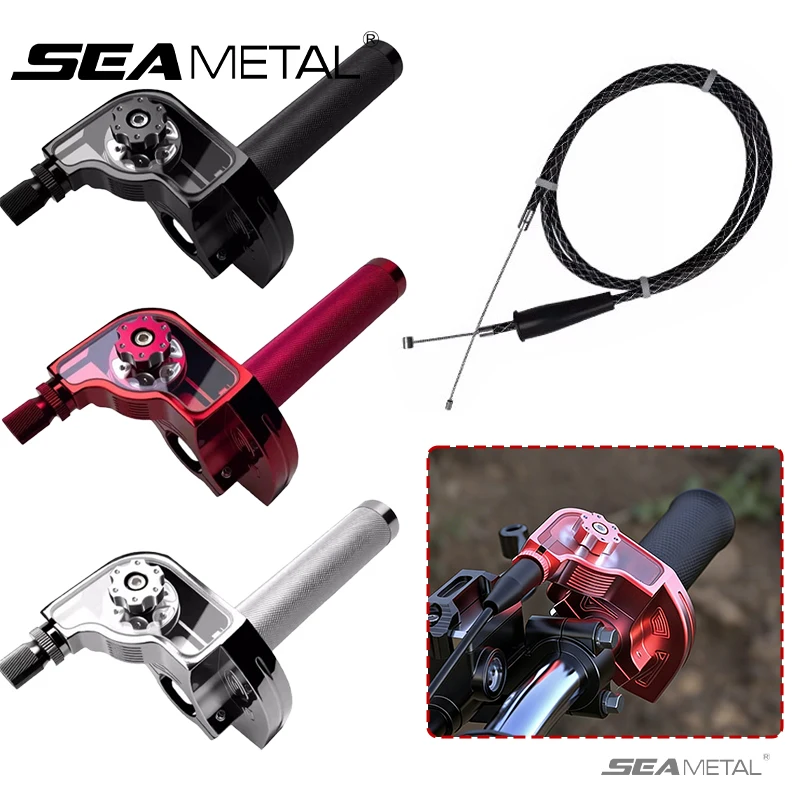 SEAMETAL 7/8''22mm CNC Aluminum Motorcycle Handlebar Throttle Twist Grip Twister for Motorcycle Motocross ATV Offroad
SEAMETAL 7/8''22mm CNC Aluminum Motorcycle Handlebar Throttle Twist Grip Twister for Motorcycle Motocross ATV Offroad