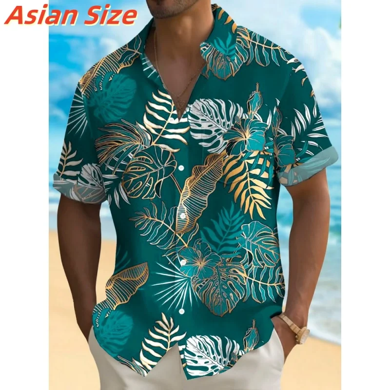 Exquisite Leaf Pattern Lapel Shirt For Men Colorful Plants 3D Printed Hawaiian Shirts Fashion Short Sleeve Tops Harajuku Blouse
Exquisite Leaf Pattern Lapel Shirt For Men Colorful Plants 3D Printed Hawaiian Shirts Fashion Short Sleeve Tops Harajuku Blouse
