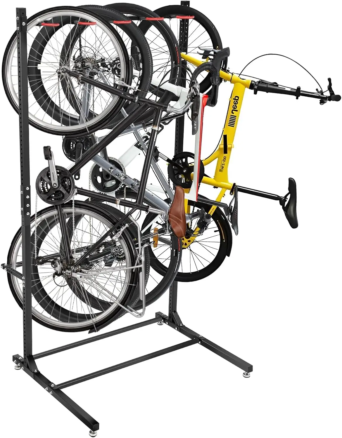 Vertical Bike Stand Max 5 Bikes with Helmet Holders,Solid Steel Bike Racks for Home & Garage &Indoor & Bike Station-BlacK
Vertical Bike Stand Max 5 Bikes with Helmet Holders,Solid Steel Bike Racks for Home & Garage &Indoor & Bike Station-BlacK