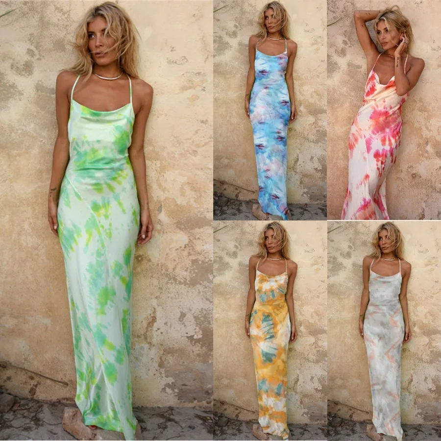 【New style】YD091 women's clothing independent stand hanging neck chest wrap backless tie-dyed hip dress
【New style】YD091 women's clothing independent stand hanging neck chest wrap backless tie-dyed hip dress
