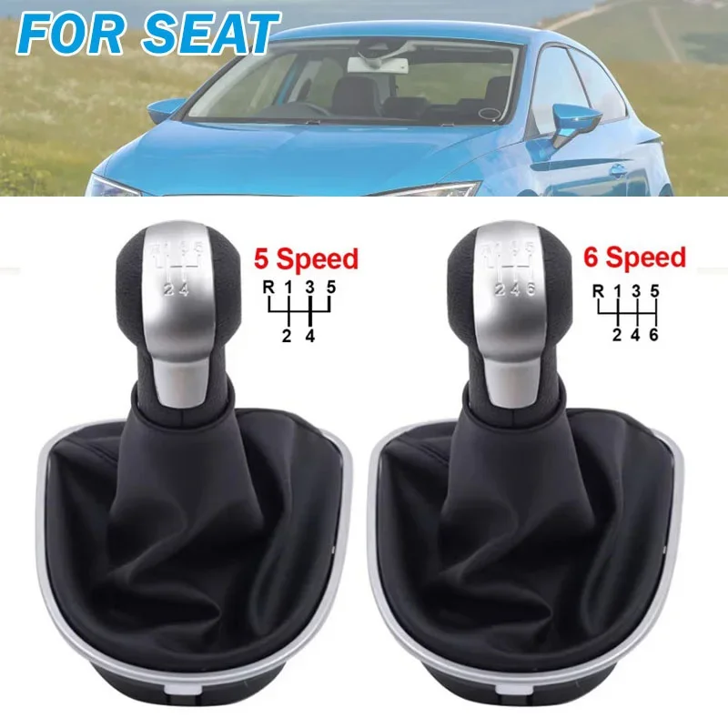 5/6 Speed Car Manual Transmission Gear Shift Knob With Boot Shifter Lever For Seat Altea 2004-2012 Seat Leon II 2005 2006-2012
5/6 Speed Car Manual Transmission Gear Shift Knob With Boot Shifter Lever For Seat Altea 2004-2012 Seat Leon II 2005 2006-2012