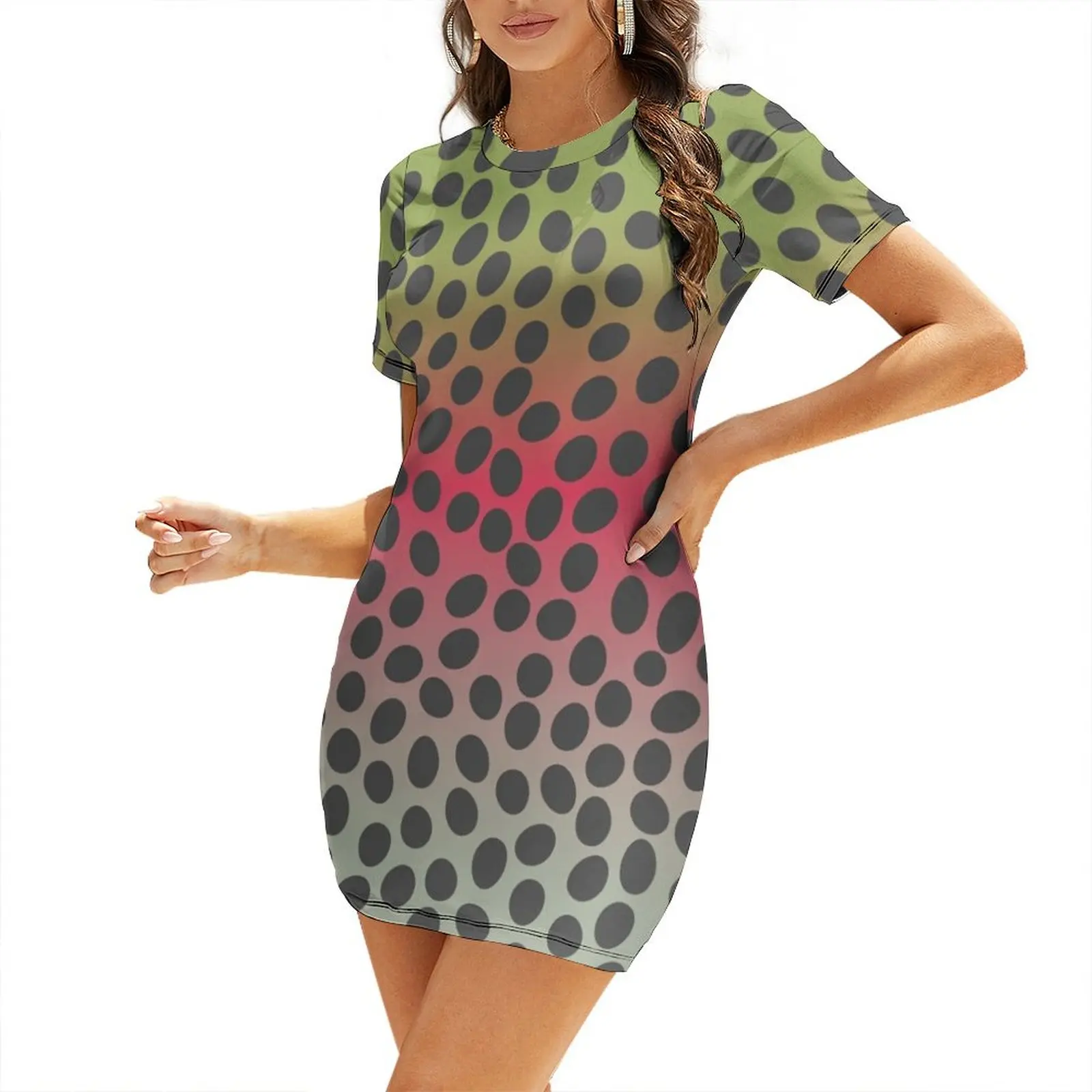 Rainbow Trout Skin Short-Sleeved Dress prom dresses 2025 women's clothing summer 2025 novelties Dress
Rainbow Trout Skin Short-Sleeved Dress prom dresses 2025 women's clothing summer 2025 novelties Dress