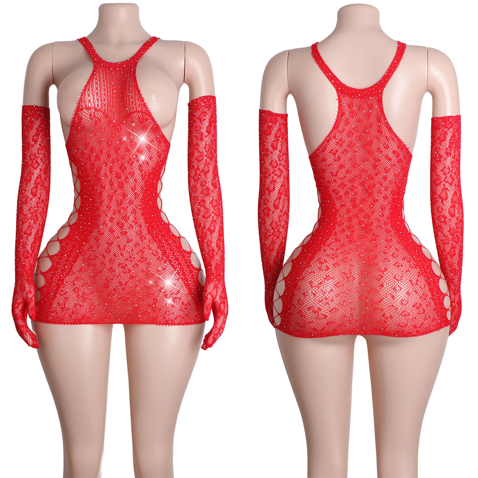 Ажурное платье с рукавами и стразами, сексуальная одежда для выступлений, клубное нижнее белье, боди, женская юбка с открытой спиной, экзотический танец
Ажурное платье с рукавами и стразами, сексуальная одежда для выступлений, клубное нижнее белье, боди, женская юбка с открытой спиной, экзотический танец