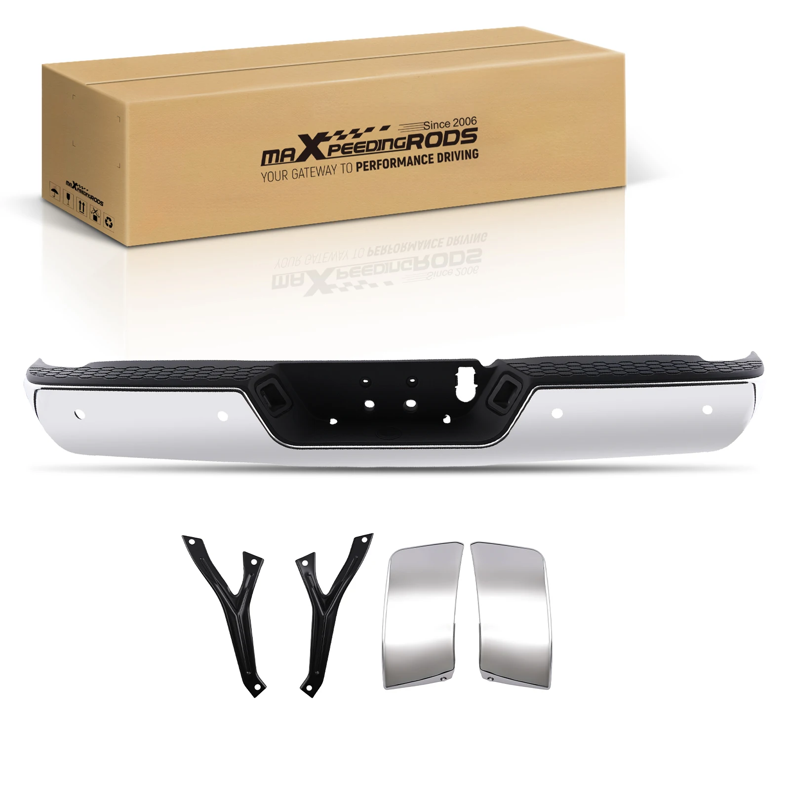 Chrome Rear Bumper for Ram 2500 3500 2013-2018 CH1103122C Steel w/ Sensor
Chrome Rear Bumper for Ram 2500 3500 2013-2018 CH1103122C Steel w/ Sensor
