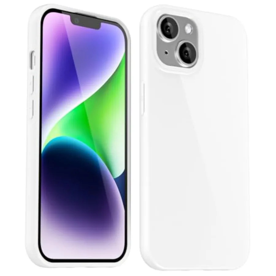 for iPhone 14/13 Case Silicone, Glossy Soft Rubber Gel Jelly Cute Protective Plastic Simple Plain Phone Case Cover for Women Gi
for iPhone 14/13 Case Silicone, Glossy Soft Rubber Gel Jelly Cute Protective Plastic Simple Plain Phone Case Cover for Women Gi