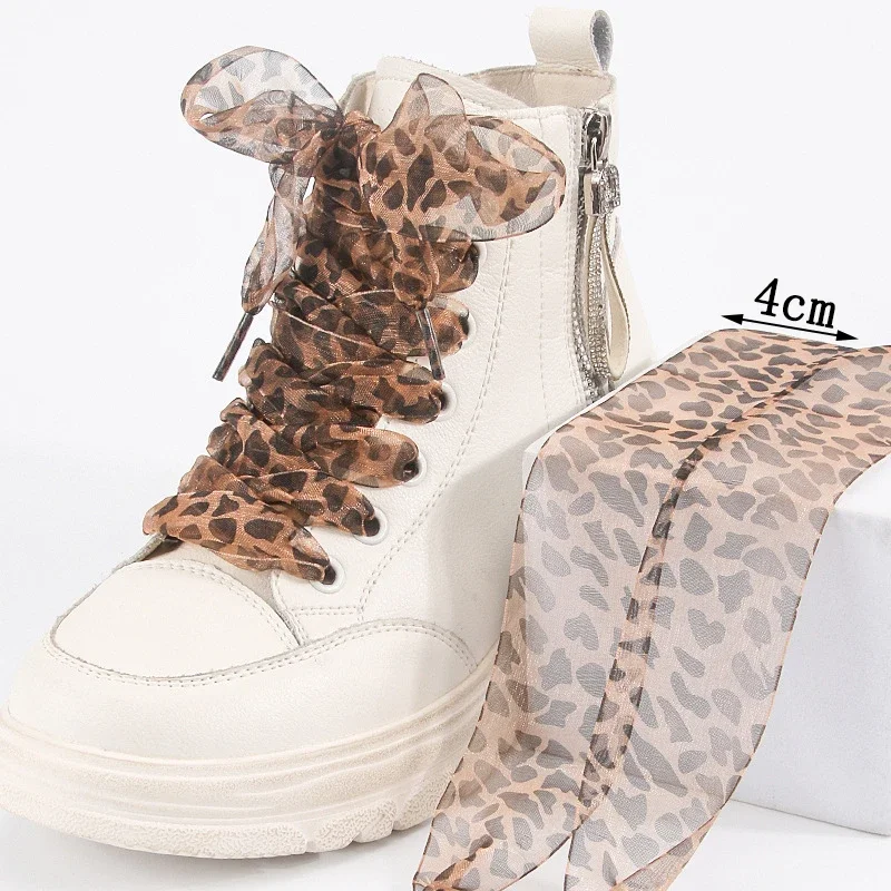 1 Pair Fashion Leopard Print Exquisite Laces for White Shoes 2.5cm Widen Silk Satin Shoelaces for Canvas Sneakers Sport Shoes
1 Pair Fashion Leopard Print Exquisite Laces for White Shoes 2.5cm Widen Silk Satin Shoelaces for Canvas Sneakers Sport Shoes
