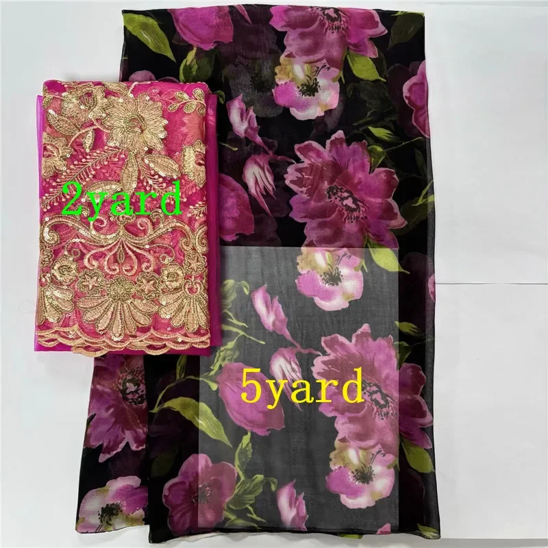 5 Yards African Lace Chiffon Silk Bridal Wedding Lace Fabric Nigerian Tulle Lace For Women 12L822701
5 Yards African Lace Chiffon Silk Bridal Wedding Lace Fabric Nigerian Tulle Lace For Women 12L822701