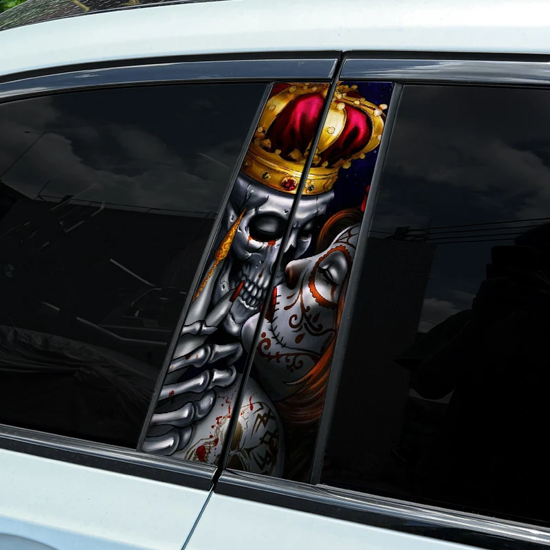 1PC Gothic Style Skull Couple KISS Car Stickers Funny Auto B Pillar Waterproof Decoration DIY Car Doors Pillar Sunscreen Decals
1PC Gothic Style Skull Couple KISS Car Stickers Funny Auto B Pillar Waterproof Decoration DIY Car Doors Pillar Sunscreen Decals