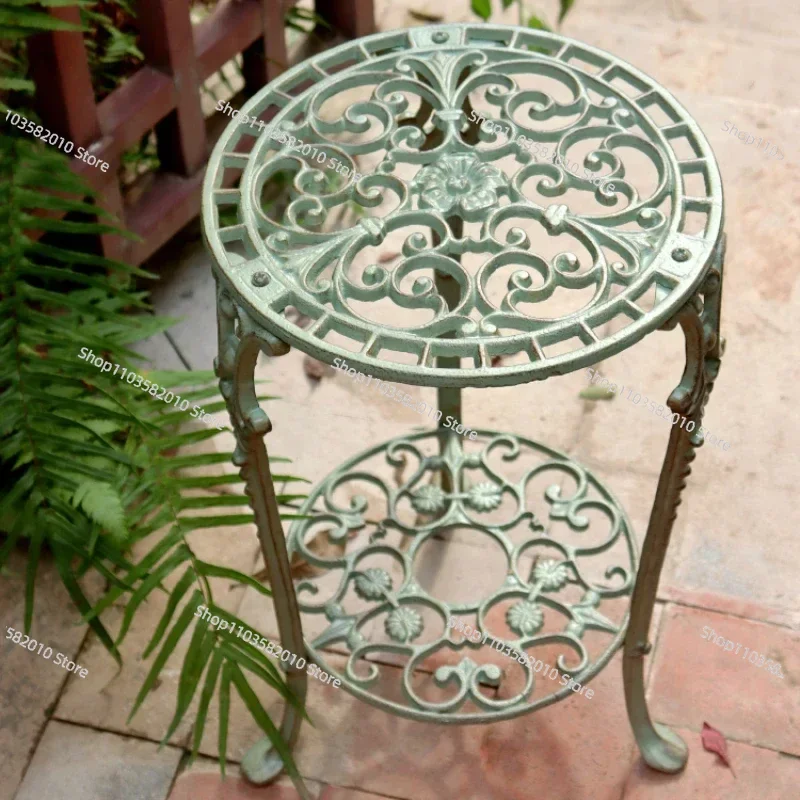 Double-Layer Cast Iron Flower Stand, European Balcony Garden Shelf Terrace Plant Holder Outdoor Metal Stool
Double-Layer Cast Iron Flower Stand, European Balcony Garden Shelf Terrace Plant Holder Outdoor Metal Stool