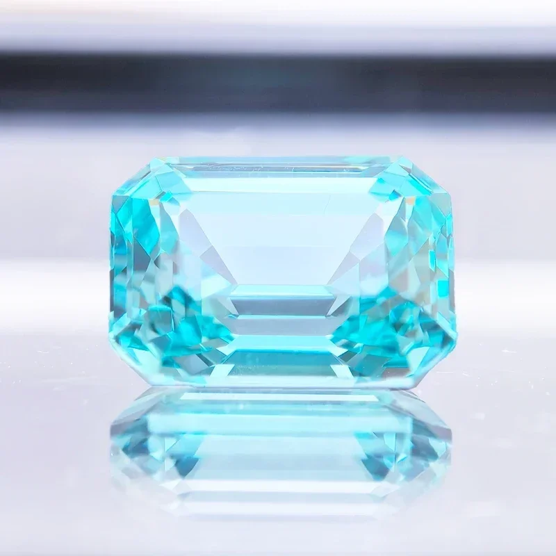 NEW Lab Grown Paraiba Emerald Cut Charms Gemstone For Jewelry Making DIY Ring Necklace Earrings Main Materials With Certificate
NEW Lab Grown Paraiba Emerald Cut Charms Gemstone For Jewelry Making DIY Ring Necklace Earrings Main Materials With Certificate