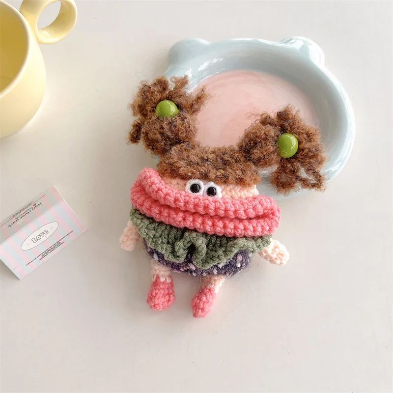 Cute Girl Earphone Case with Long Pigtails for Apple Airpods 4 3 2 1 Pro Cover Knitting Wool Headphone Charging Cases for Airpod
Cute Girl Earphone Case with Long Pigtails for Apple Airpods 4 3 2 1 Pro Cover Knitting Wool Headphone Charging Cases for Airpod