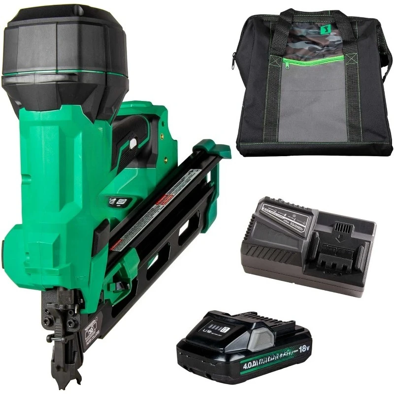 Cordless Framing Nailer, 18V - 4.0 Ah, MultiVolt™, 30 Degree, 3-1/2-Inch Paper Tape Nails, NR1890DCA
Cordless Framing Nailer, 18V - 4.0 Ah, MultiVolt™, 30 Degree, 3-1/2-Inch Paper Tape Nails, NR1890DCA