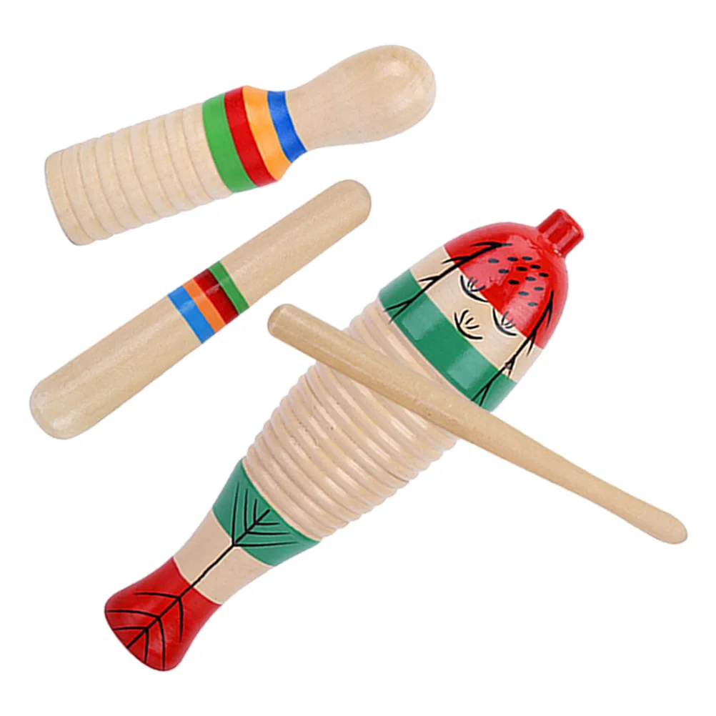 2 Sets Wooden Robe s Musical Instrument Instruments s Guiro Sticks Rhythm for with
2 Sets Wooden Robe s Musical Instrument Instruments s Guiro Sticks Rhythm for with