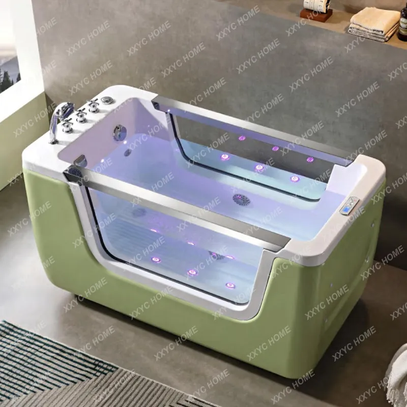 Kids' freestanding acrylic baby bathtub with surfing feature
Kids' freestanding acrylic baby bathtub with surfing feature