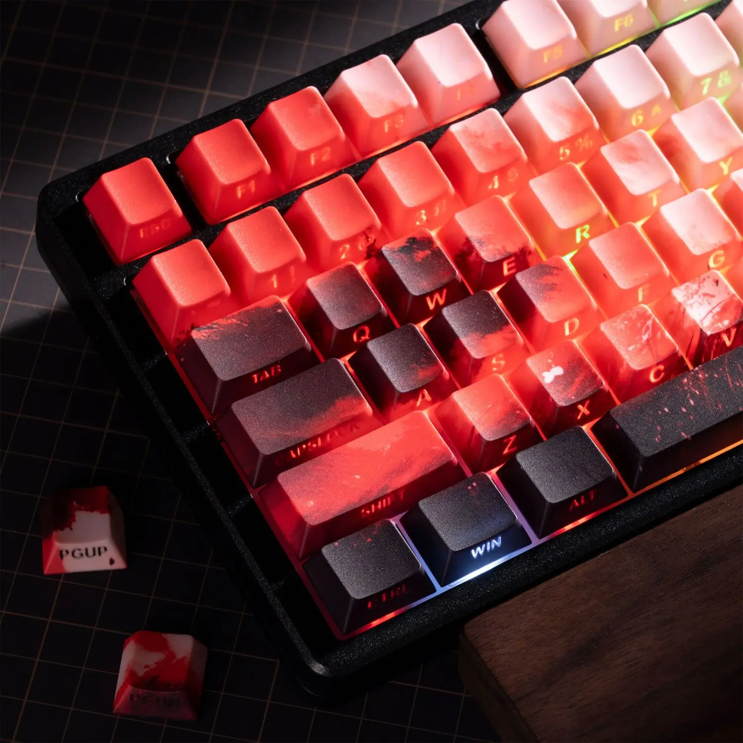 Xuewu keycap original side engraved transparent PBT hot sublimation high value personality creative martial arts keycap
Xuewu keycap original side engraved transparent PBT hot sublimation high value personality creative martial arts keycap