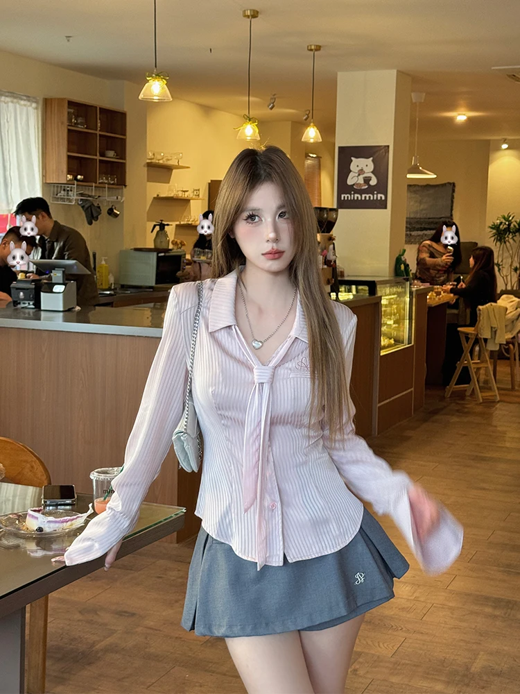 Mejiu Honey Nine Spicy Girl Long Sve Collar Slim Fit Pure Color irt Women's Faion Sweet Sle Дышащий утягивающий...
Mejiu Honey Nine Spicy Girl Long Sve Collar Slim Fit Pure Color irt Women's Faion Sweet Sle Дышащий утягивающий...