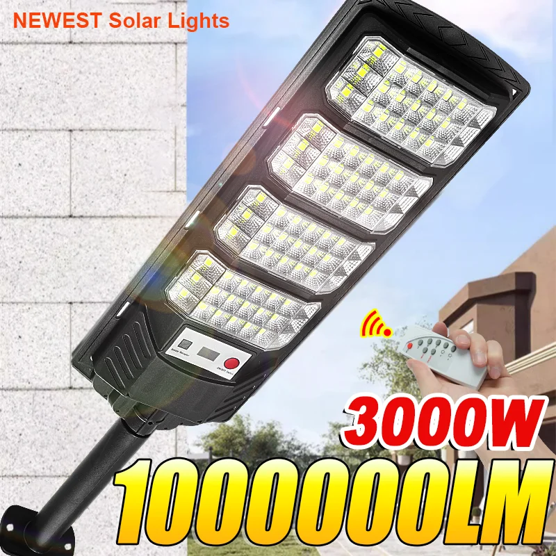 3000W Powerful LED Solar Lights Solar Light For Outdoor With Motion Sensor Solar Powered IP67 Waterproof Garden Lamp Wall Lights
3000W Powerful LED Solar Lights Solar Light For Outdoor With Motion Sensor Solar Powered IP67 Waterproof Garden Lamp Wall Lights