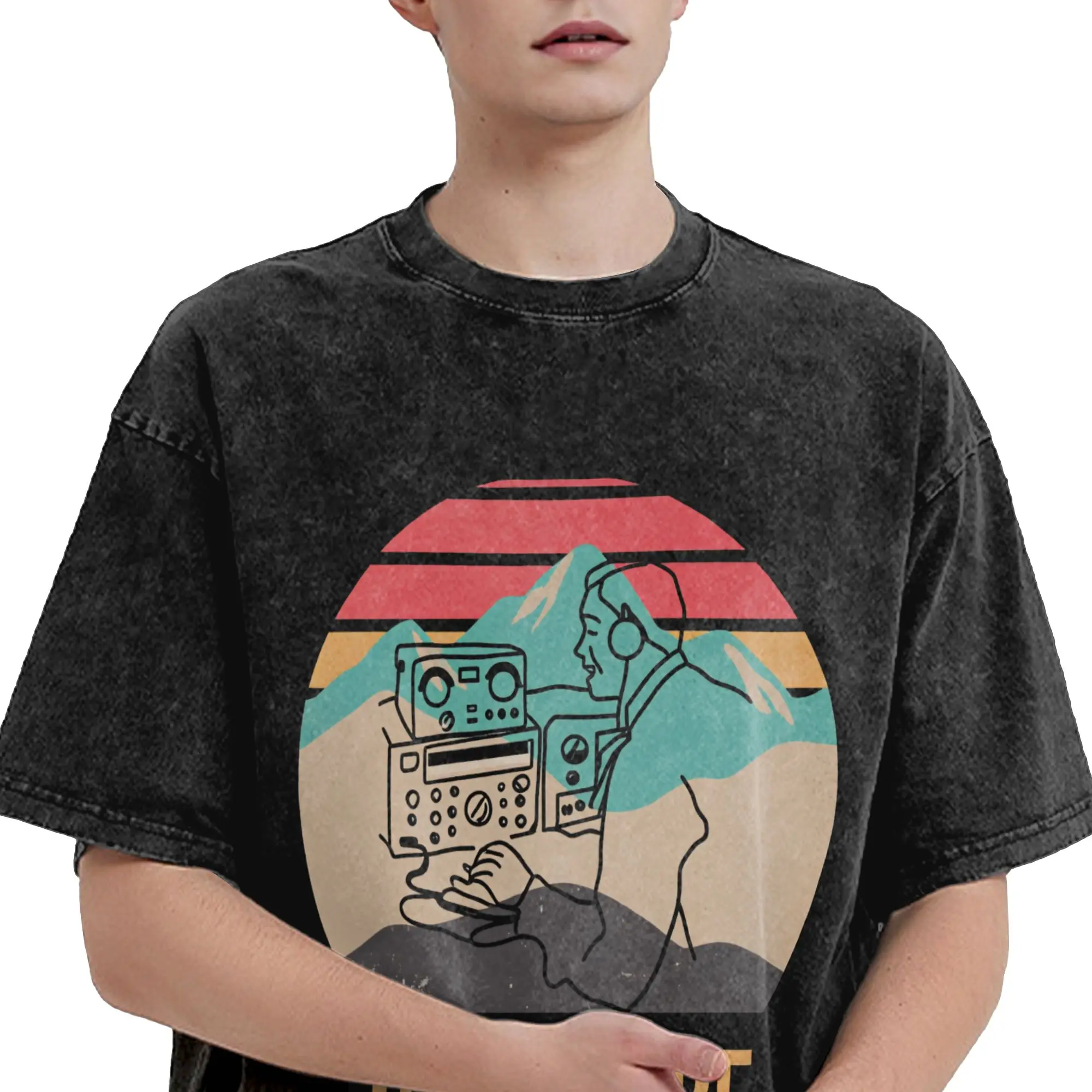 Oversized Washed T-Shirt Ham Radio Operator Amateur Radio Cotton T Shirts Hippie Tee Shirt for Men Summer Y2K Retro Casual Tops
Oversized Washed T-Shirt Ham Radio Operator Amateur Radio Cotton T Shirts Hippie Tee Shirt for Men Summer Y2K Retro Casual Tops