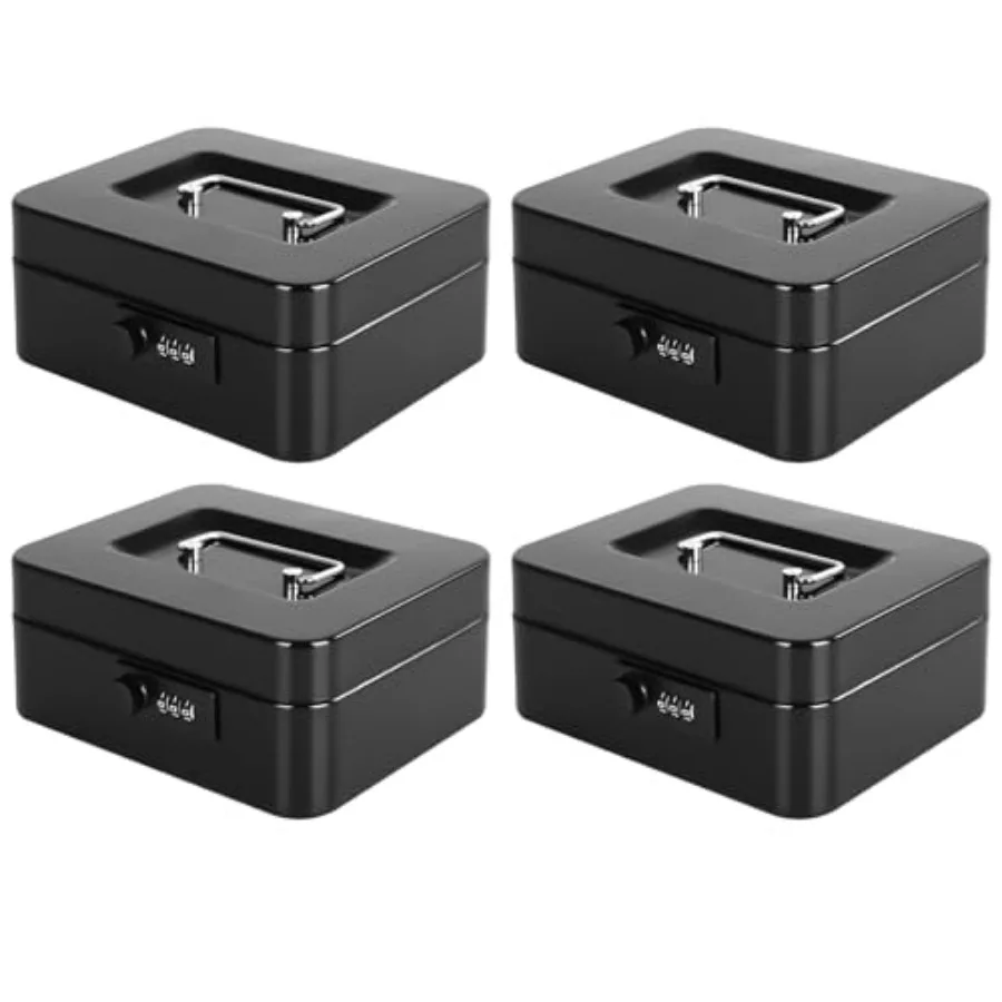 Metal Cash Box with 3-Digit Combination Lock and Money Tray - Secure Safe for Home, Office and Events, Ideal for Cash, Meds and
Metal Cash Box with 3-Digit Combination Lock and Money Tray - Secure Safe for Home, Office and Events, Ideal for Cash, Meds and