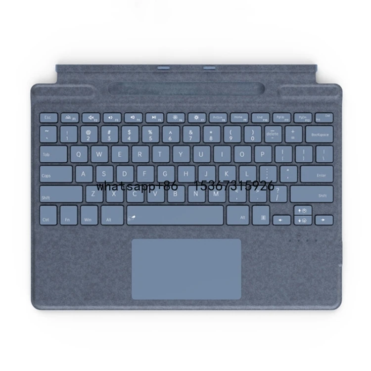For Microsoft Surface Pro 8 / 9 / X Keyboard Magnetic Tablet Wireless Touch Backlit Keyboard With Pen Slot
For Microsoft Surface Pro 8 / 9 / X Keyboard Magnetic Tablet Wireless Touch Backlit Keyboard With Pen Slot