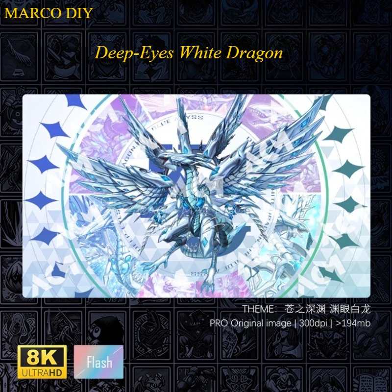 Yu-Gi-Oh! Deep-Eyes White Dragon, the Blue Abyss Play Mat Yugioh Trading Card Games Mat Competition Duel Plate Rubber Card Mat
Yu-Gi-Oh! Deep-Eyes White Dragon, the Blue Abyss Play Mat Yugioh Trading Card Games Mat Competition Duel Plate Rubber Card Mat