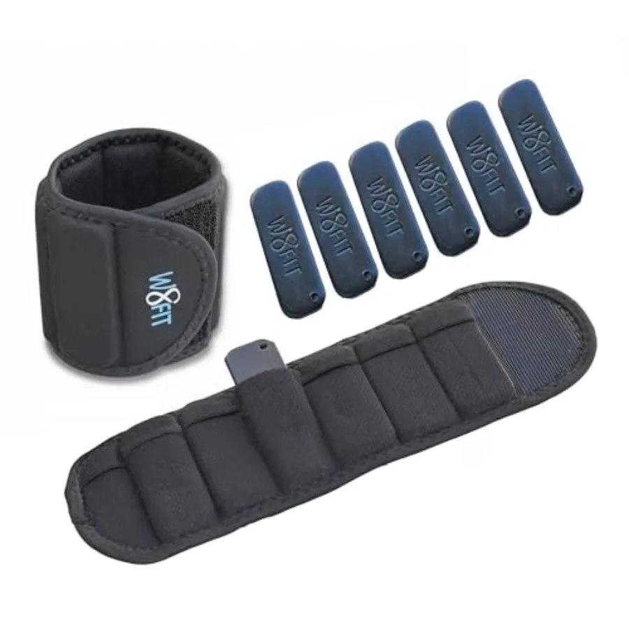 Регулируемые утяжелители для запястий и рук W8FIT для ходьбы, фитнеса и физиотерапии, черные, из прочного нейлона, с дополнительными элементами.
Регулируемые утяжелители для запястий и рук W8FIT для ходьбы, фитнеса и физиотерапии, черные, из прочного нейлона, с дополнительными элементами.