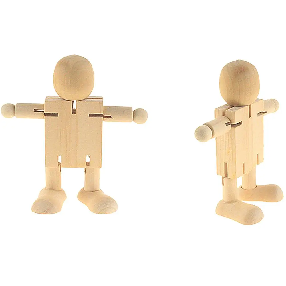 2 Pcs Wooden Man Toys Kids Craft Robots Movable Joints DIY Unfinished Educational Children Toys Wooden Robot Decor Home
2 Pcs Wooden Man Toys Kids Craft Robots Movable Joints DIY Unfinished Educational Children Toys Wooden Robot Decor Home