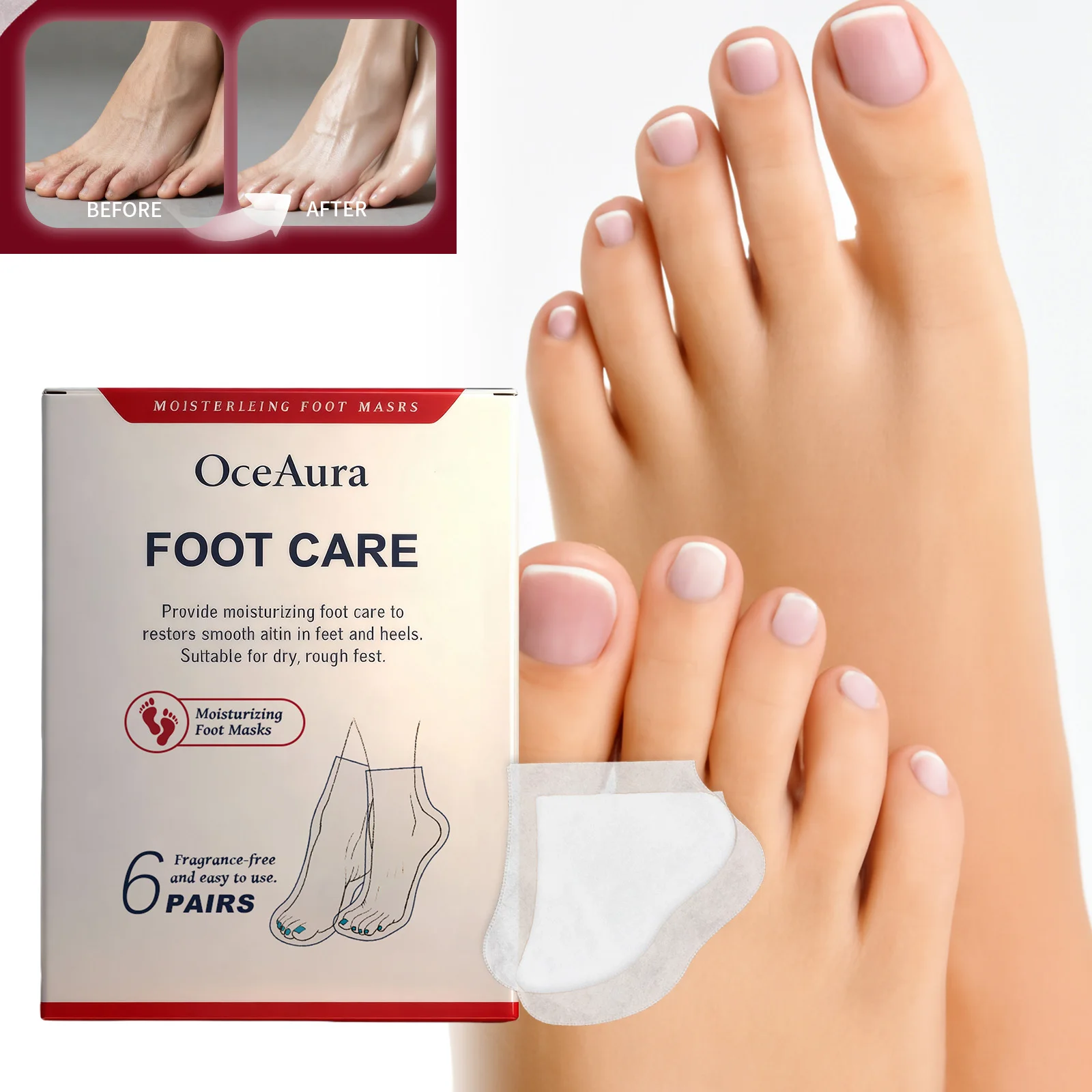 Увлажняющая маска для ног с маслом ши, нежное отшелушивание, удаление омертвевшей кожи, снимает ноги, мягкие гладкие увлажненные маски для ног, уход за кожей
Увлажняющая маска для ног с маслом ши, нежное отшелушивание, удаление омертвевшей кожи, снимает ноги, мягкие гладкие увлажненные маски для ног, уход за кожей