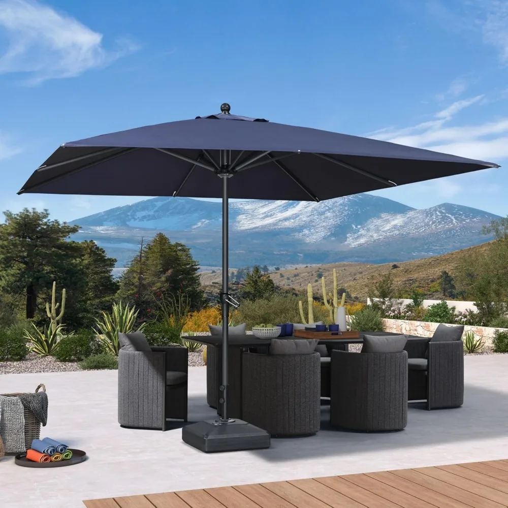 10' x 10' Square Outdoor Patio Umbrella | Aluminum Frame Market Sun Umbrella with 8 Sturdy Ribs
10' x 10' Square Outdoor Patio Umbrella | Aluminum Frame Market Sun Umbrella with 8 Sturdy Ribs