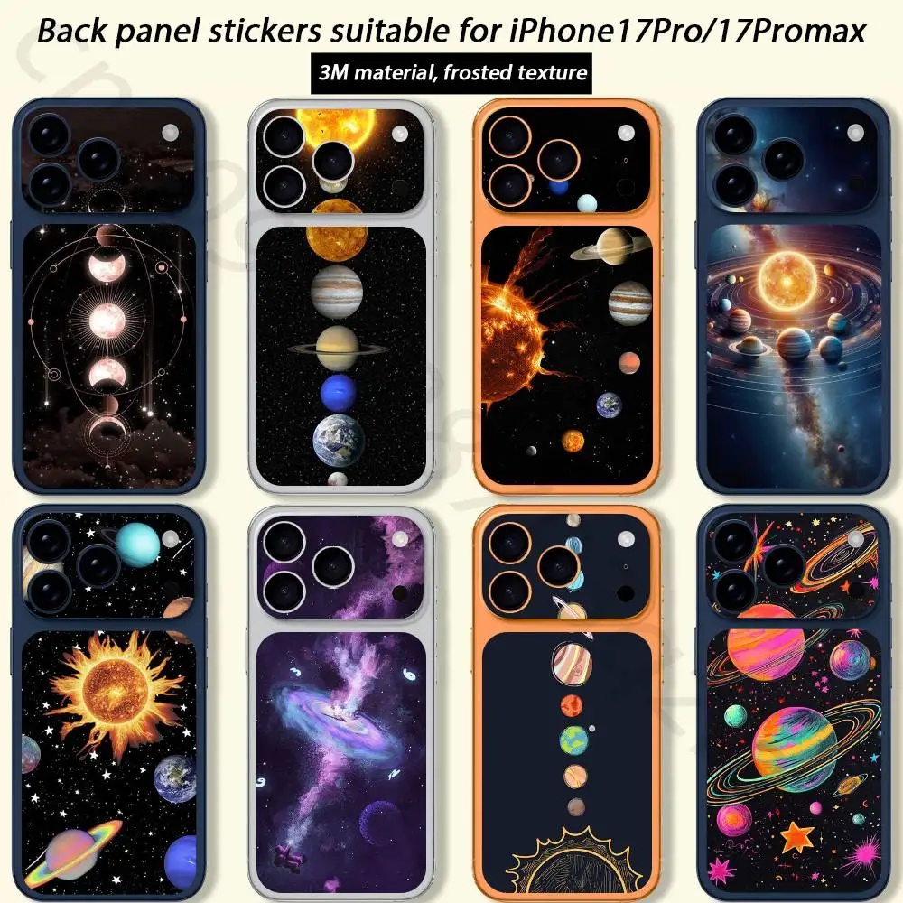 Space Planet Sun Moon Stars For iPhone 17 pro Max 17 pro Full Cover Decal Skin Wrap 3D Colorful Rear Protective Sticker Film
Space Planet Sun Moon Stars For iPhone 17 pro Max 17 pro Full Cover Decal Skin Wrap 3D Colorful Rear Protective Sticker Film