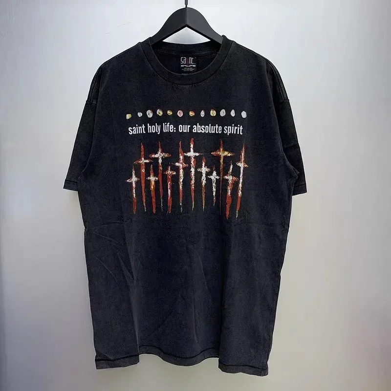 24ss SAINT MICHAEL Vintage T Shirt Men Women Pure Cotton Oversize Short Sleeve
24ss SAINT MICHAEL Vintage T Shirt Men Women Pure Cotton Oversize Short Sleeve