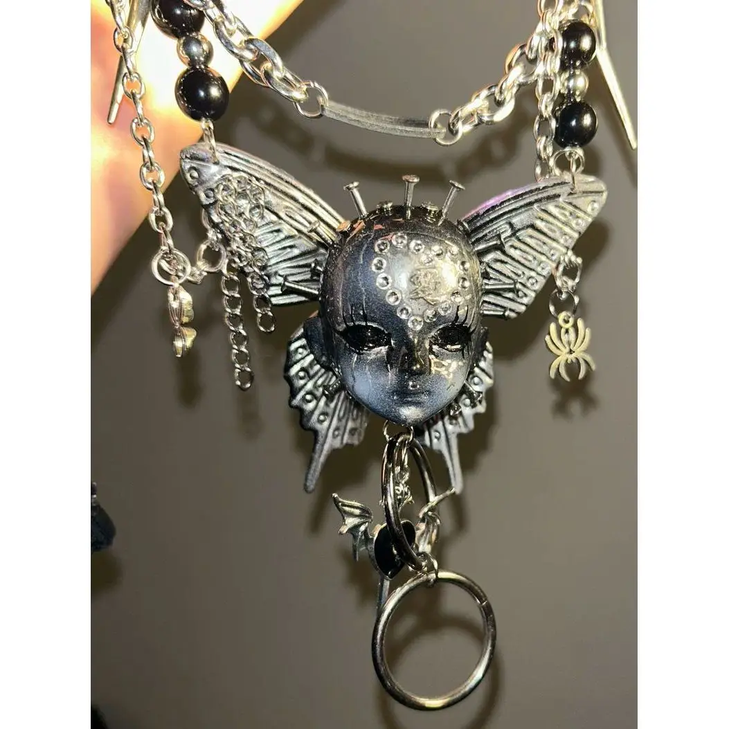 2025 New Punk Necklace Leather Choker Cross Metal Chain Rivet Human Face Dark Trendy Cool Neck Accessories for Women Men Jewelry
2025 New Punk Necklace Leather Choker Cross Metal Chain Rivet Human Face Dark Trendy Cool Neck Accessories for Women Men Jewelry