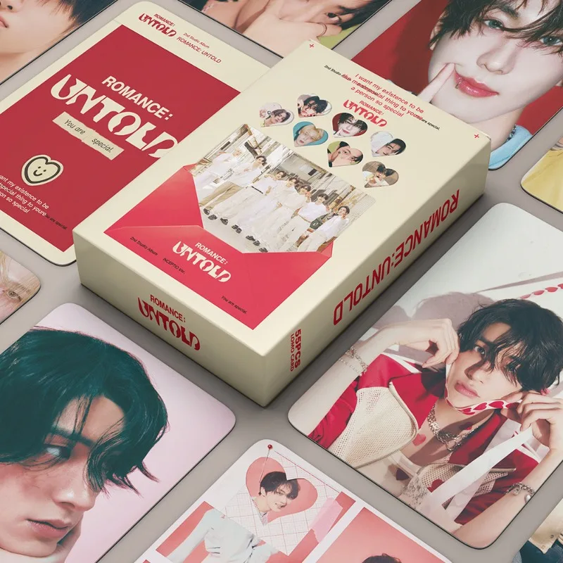 55Pcs/Set ENHYPEN Cute Mini Photo Cards LOMO Cards Idol Collectible Cards Fan Merchandise Gift Card Decorative Supplies
55Pcs/Set ENHYPEN Cute Mini Photo Cards LOMO Cards Idol Collectible Cards Fan Merchandise Gift Card Decorative Supplies