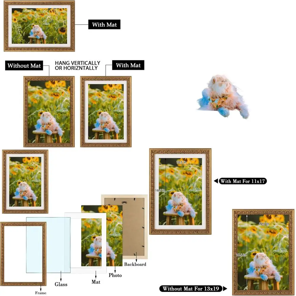 Элегантная фоторамка 13x19 с белым матовым покрытием для фотографий 11x17, настоящее стекло, бронзовая отделка
Элегантная фоторамка 13x19 с белым матовым покрытием для фотографий 11x17, настоящее стекло, бронзовая отделка