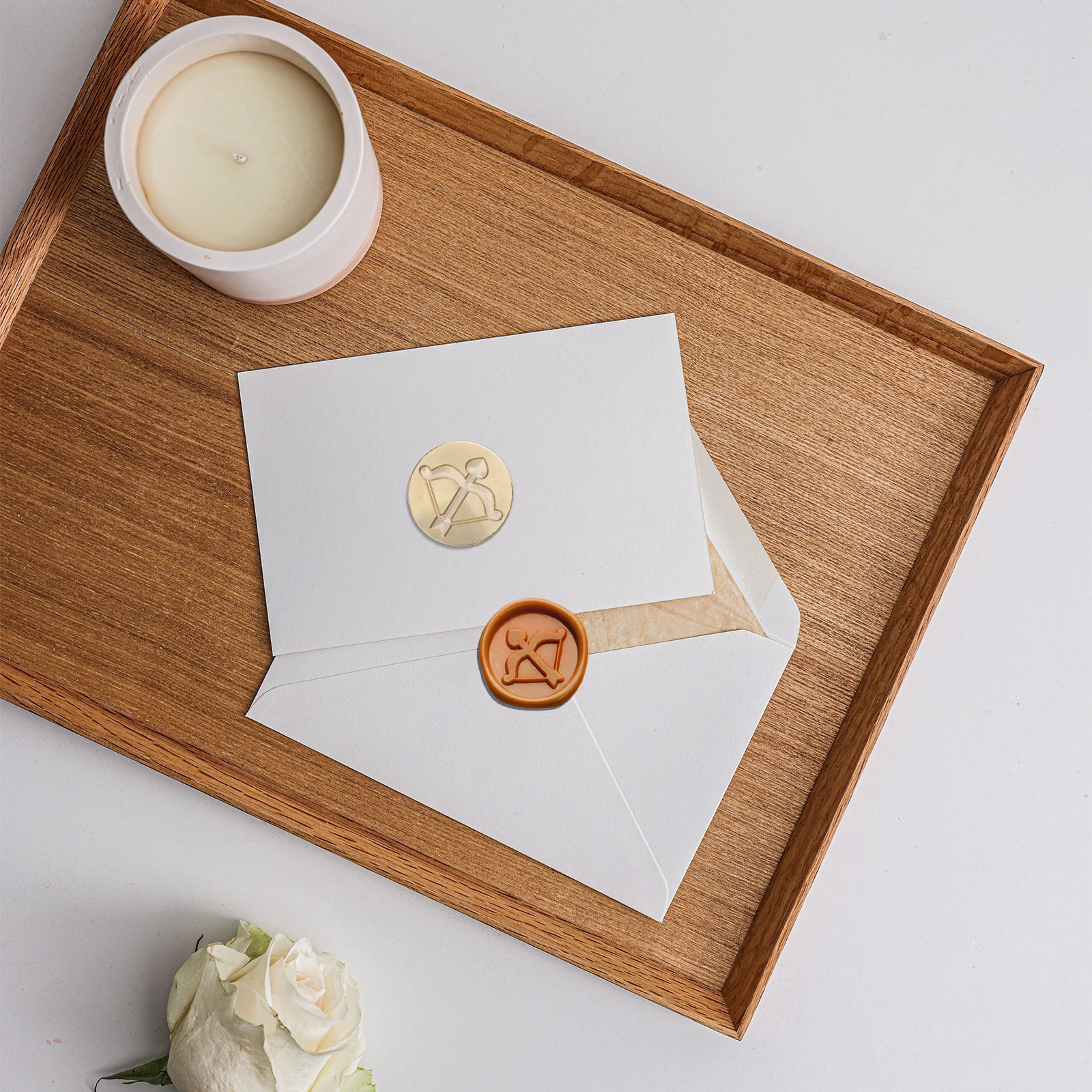 Brass Cupid Arrow Wax Seal Head for DIY Craft Invitations Letters Wax Seal Stick Sealing Accessory
Brass Cupid Arrow Wax Seal Head for DIY Craft Invitations Letters Wax Seal Stick Sealing Accessory