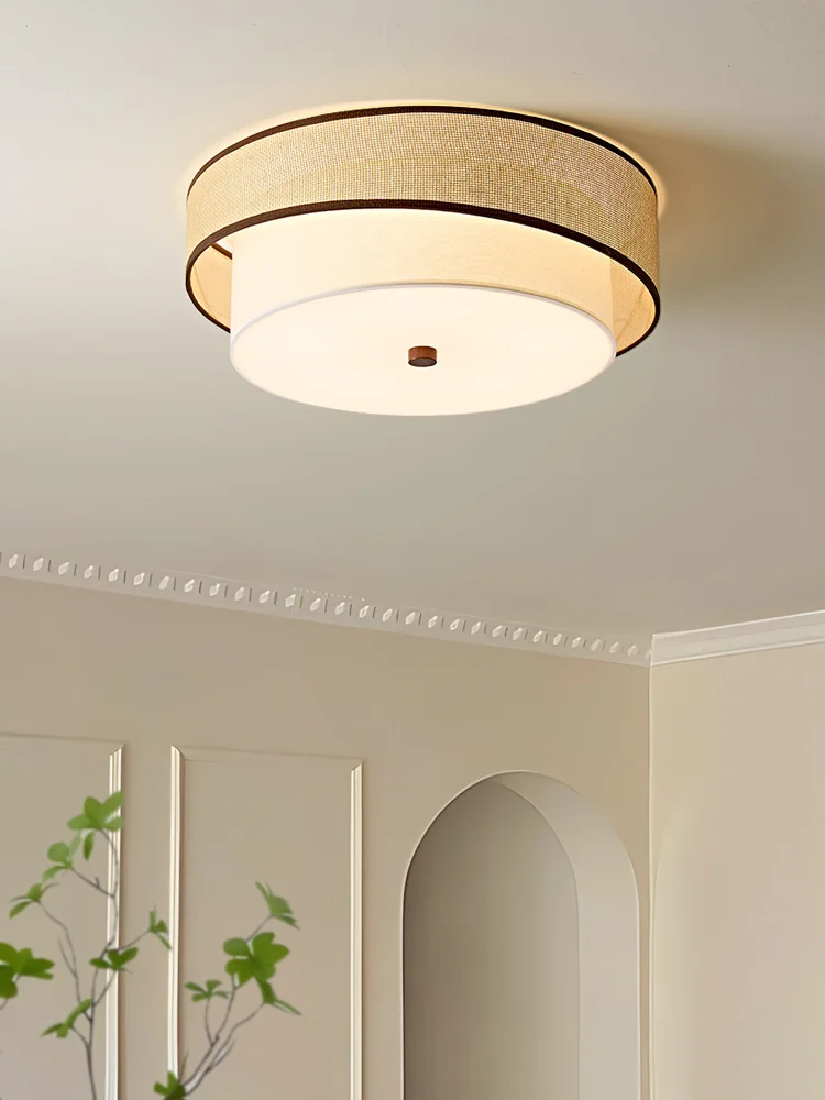 Bedroom light LED ceiling light Italian minimalist antique retro high-end master bedroom light Study light Fabric circular light
Bedroom light LED ceiling light Italian minimalist antique retro high-end master bedroom light Study light Fabric circular light