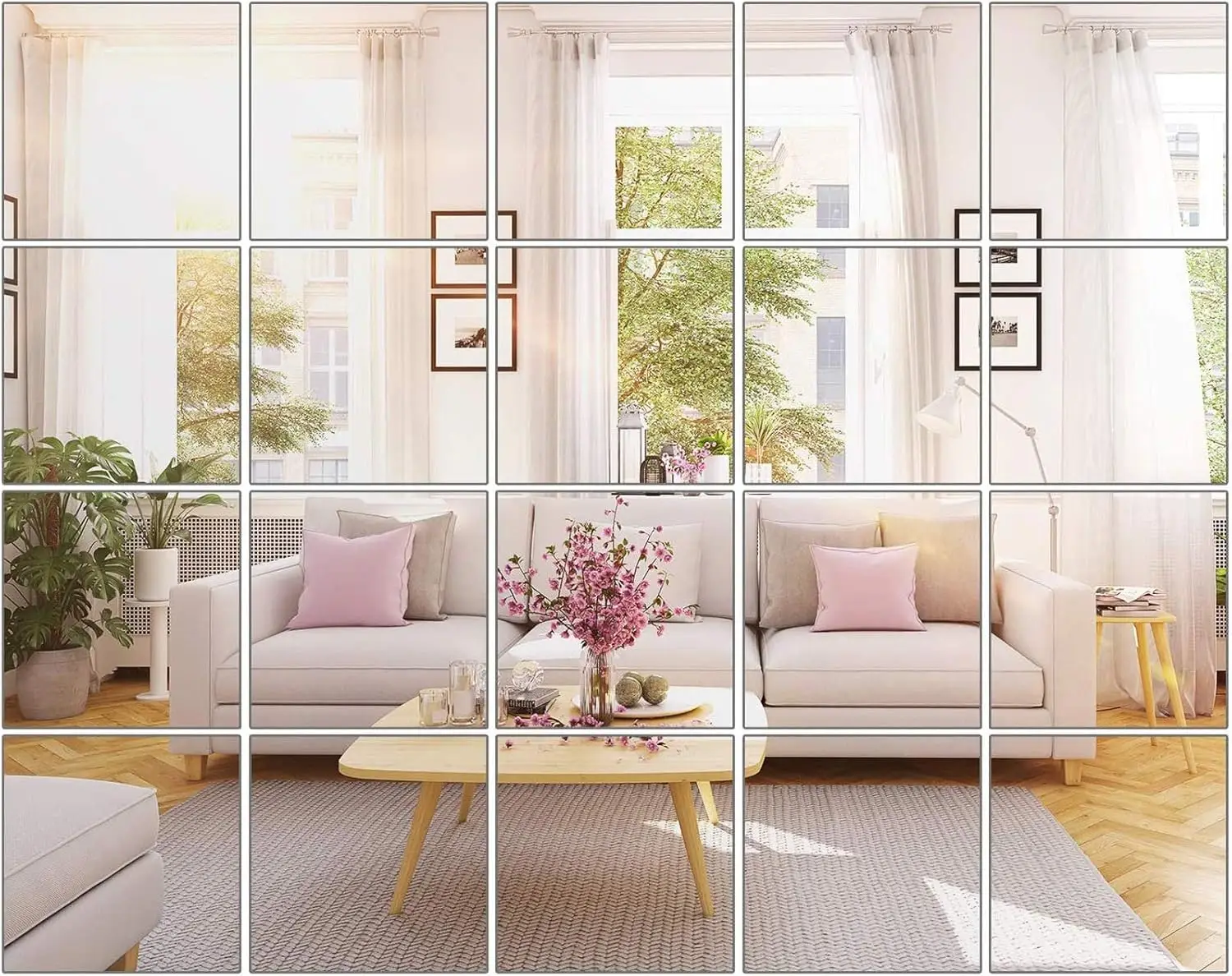 20 Pack 8x8 Inch Self Adhesive Mirror Sheets Safe Unbreakable Plastic Tiles for Classroom Kids Room DIY Craft
20 Pack 8x8 Inch Self Adhesive Mirror Sheets Safe Unbreakable Plastic Tiles for Classroom Kids Room DIY Craft