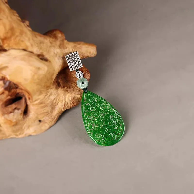 Оригинальный Cheongsam, серебро 925, зеленая капля воды, брошь из натурального халцедона, аксессуары, подвески, свадебные украшения 
Оригинальный Cheongsam, серебро 925, зеленая капля воды, брошь из натурального халцедона, аксессуары, подвески, свадебные украшения